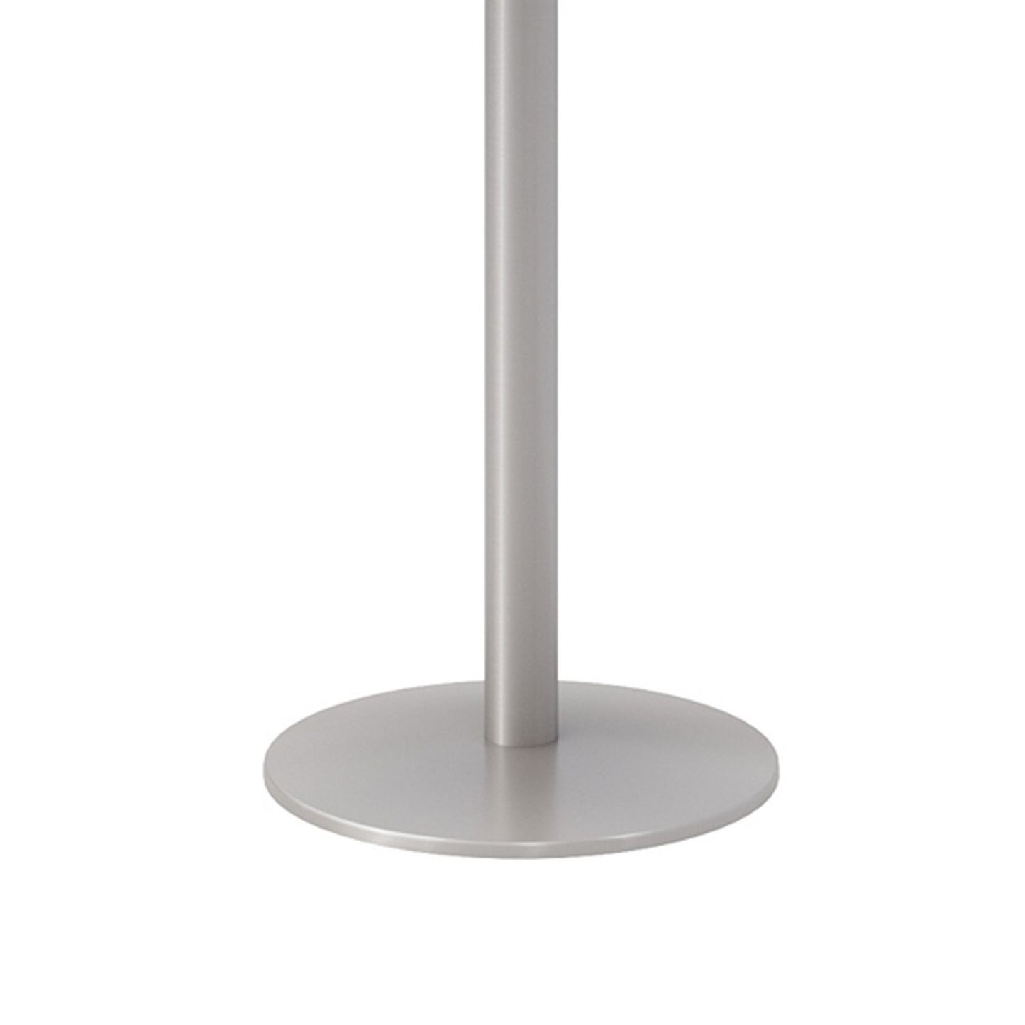 Pedestal Bistro Table with Four White Jive Series Barstools, Round, 36" Dia x 41h, Designer White